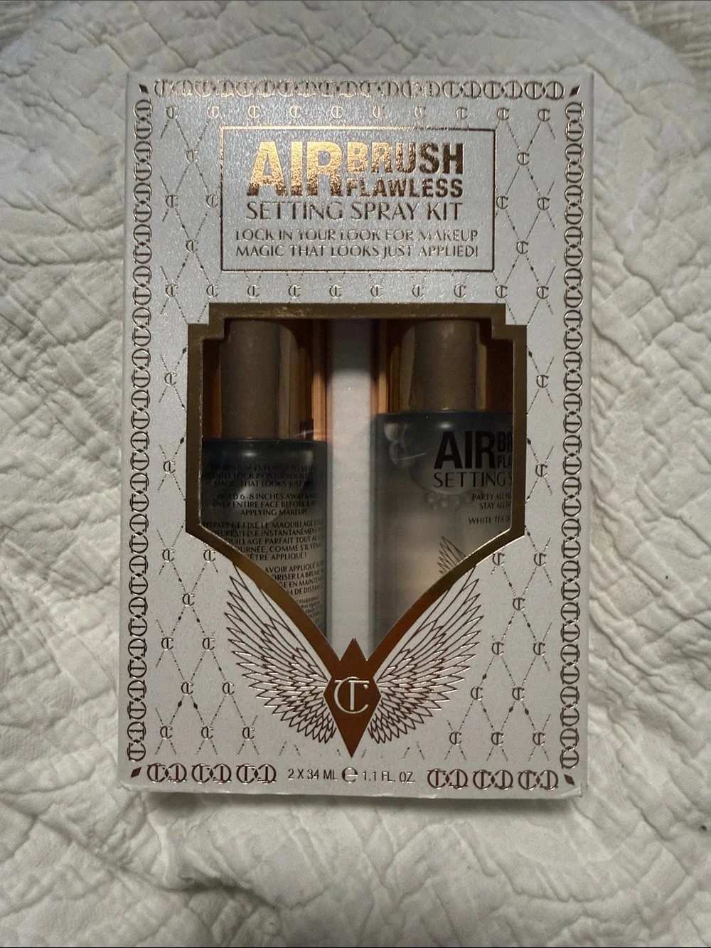 Charlotte Tilbury Airbrush Flawless Setting Spray Kit — 2 x 34ml